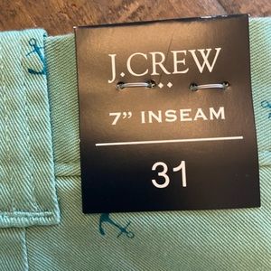 J. Crew 7” anchor men’s shorts